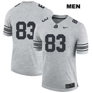 Men's NCAA Ohio State Buckeyes Terry McLaurin #83 College Stitched No Name Authentic Nike Gray Football Jersey KS20T08TK